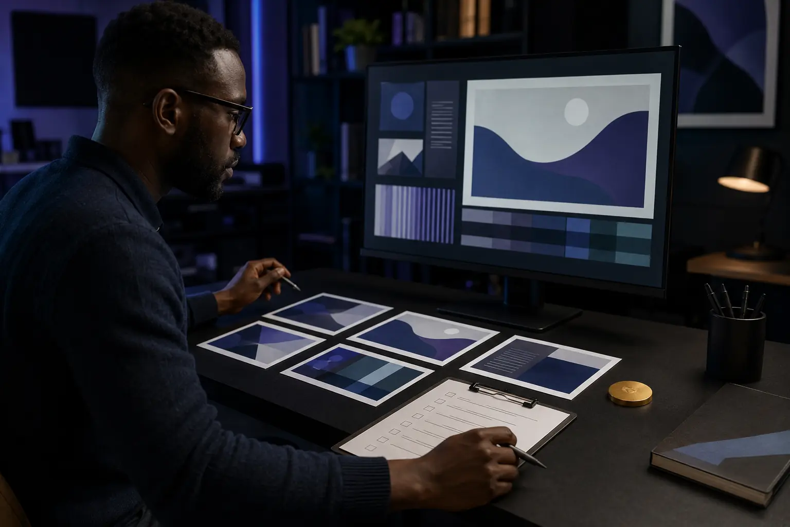 A human review workspace for checking digital content